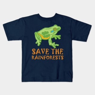 Save the Rainforests Tree Frog Kids T-Shirt